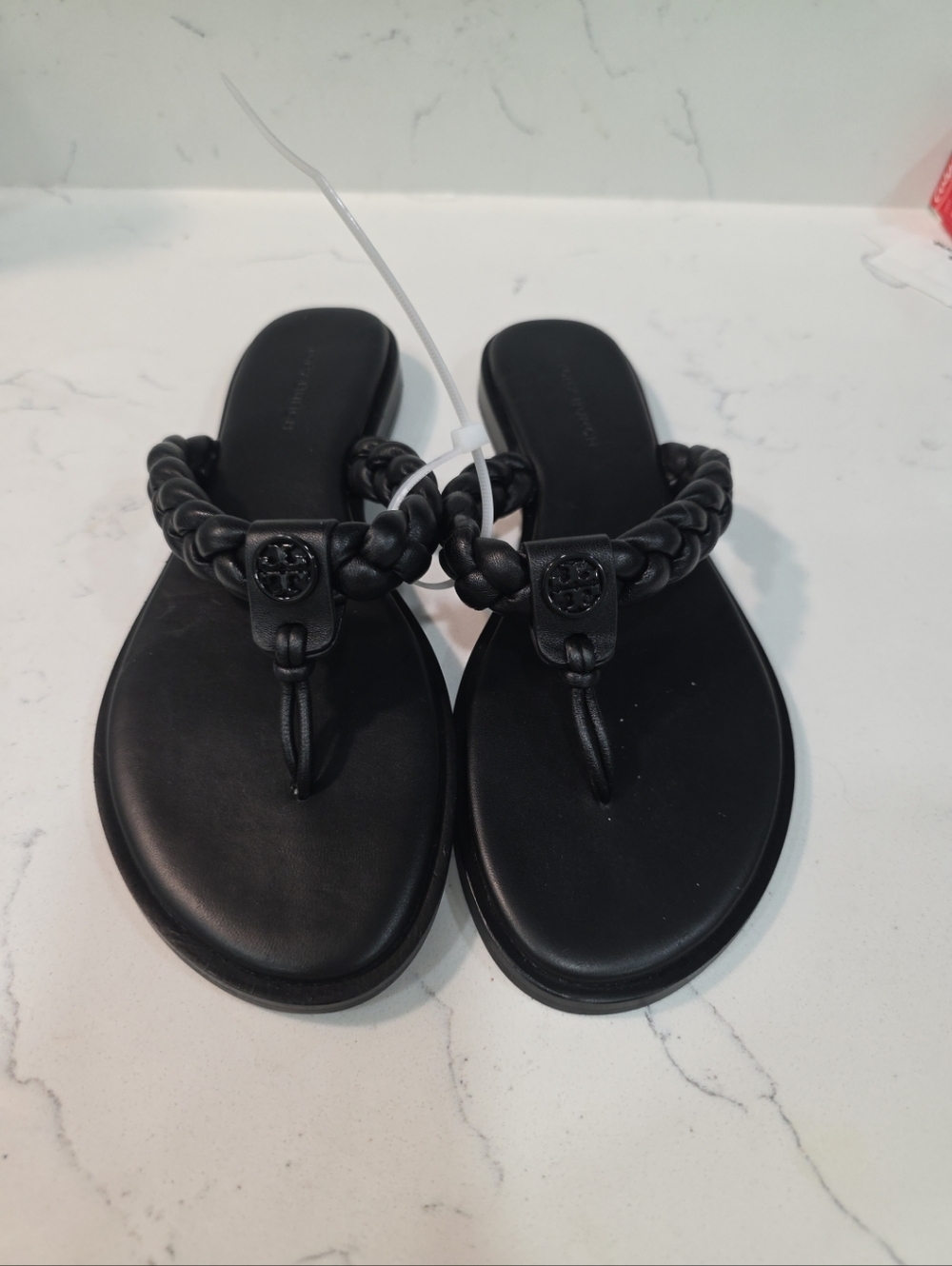 Tory Burch Braided Benton Leather Thong Sandal size 5.5 - Picture 2 of 8